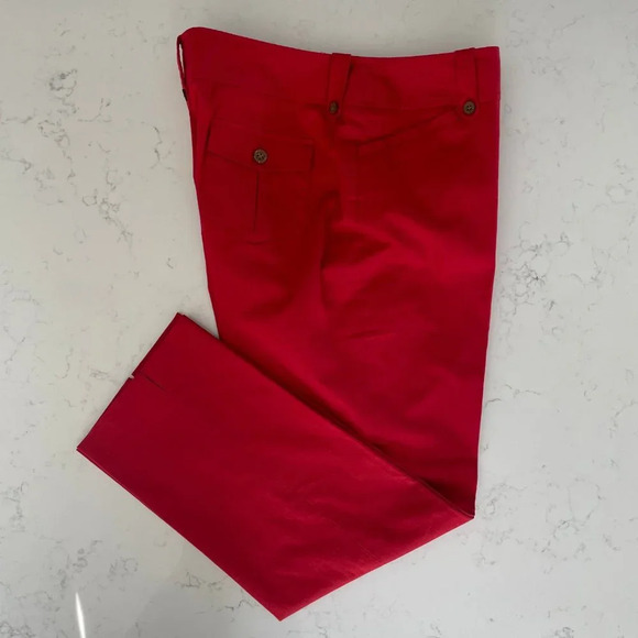 Jones New York Signature Petite Stretch Ankle Length Cotton Pants Red 12P NWOT - Picture 14 of 14